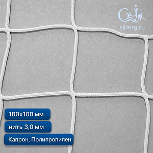 Защитная сетка от дронов 100х100 мм 3 мм белая (Капрон, Полипропилен)